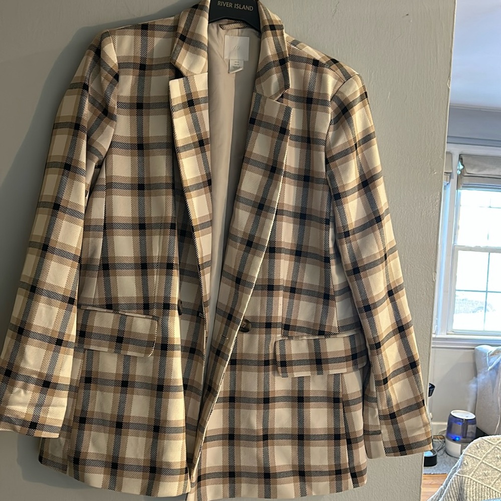 H&M Plaid Blazer
